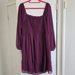 Isabel Maternity by Ingrid & Isabel Purple Midi Dress